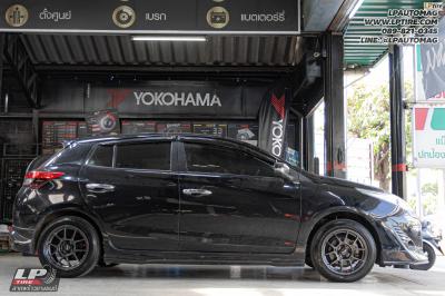 รถ - TOYOTA YARIS&nbsp;ล้อแม็ก -LENSO VENOM V1N FlowForming HD สเปค -15x7 ET35 4x100
ยาง - LENSO D-1CS เบอร์ -195/55-15