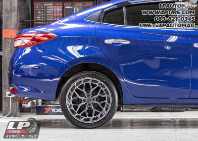 รถ - TOYOTA YARIS&nbsp;ล้อแม็ก - VAGE VF033E FlowForming V-DARK สเปค - 17x7.5 ET35 4x100&nbsp;ยาง - YOKOHAMA V553 เบอร์ - 205/45-17 โช้คอัพ - TEIN ENDURAPRO PLUS