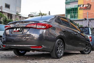 รถ -T0YOTA YARIS XP150 ล้อแม็ก -ADVANTI N979 เทากัน สเปค - 15x7 ET35 4x100 รัดยาง -ALLIANCE AL30 030Ex เบอร์ - 195/55-15