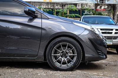 รถ -T0YOTA YARIS XP150 ล้อแม็ก -ADVANTI N979 เทากัน สเปค - 15x7 ET35 4x100 รัดยาง -ALLIANCE AL30 030Ex เบอร์ - 195/55-15