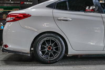 รถ - TOYOTA YARIS ล้อแม็ก - NK Performance NK105N (TC105n) Flowforming NK Dark ขอบ - 15x7 ET35 4x100 ยาง - hankook ventus v12 เบอร์ - 195/55r15