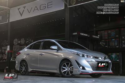 รถ - TOYOTA YARIS ล้อแม็ก - MIC G8 ดำหน้าเงา สเปค - 16x7 ET30 4x100-4x114.3ยาง - YOKOHAMA ES32 เบอร์ - 195/50-16