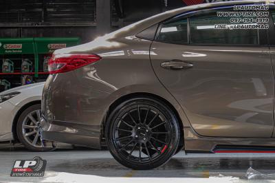 รถ - TOYOTA YARIS ล้อแม็ก - EmotionR RSR (RS05RR) ดำด้าน สเปค - 17x7.5 ET35 4x100 ยาง - DUNLOP LM702 เบอร์ -205/45-17