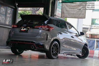 รถ - TOYOTA YARIS ล้อแม็ก -ADVANTI N719 FlowForming ดำด้าน สเปค - 16x7 ET35 4x100 ยาง - LENSO D-1CS เบอร์ - 195/50-16