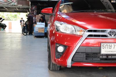 รถ - TOYOTA YARIS ล้อแม็ก -TORQ TAR ดำด้านหน้าชา สเปค -15x7 ET35 4x100 ยาง - ALLIANCE AL30 030Ex เบอร์ - 195/60-15