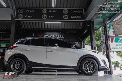 รถ - TOYOTA YARIS ล้อแม็ก - ADVANTI N979 PROTO FlowForming เทากัน สเปค - 16x7 ET35 4x100
( ยางเดิม )