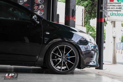 รถ - TOYOTA YARIS ล้อแม็ก - ENKEI DRACO ดำหน้าเงา สเปค - 17x7.5 ET38 4x100 ยาง - YOKOHAMA V552 เบอร์ - 205/45-17