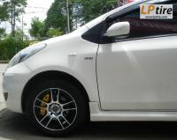 Toyota Vios + ล้อแม็ก SSW Spider (S093) 15นิ้ว สีดำหน้าเงา + ยาง FIRENZA ST05 195/55-15