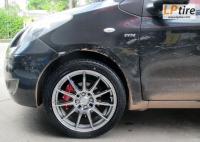 Toyota Yaris + ล้อแม็ก Enkei SC22 17นิ้ว สีHyper Chrome + ยาง NEUTON NT-5000 205/45-17