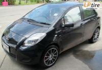 Toyota Yaris + ล้อแม็ก Enkei SC22 17นิ้ว สีHyper Chrome + ยาง NEUTON NT-5000 205/45-17