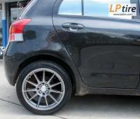 Toyota Yaris + ล้อแม็ก Enkei SC22 17นิ้ว สีHyper Chrome + ยาง NEUTON NT-5000 205/45-17