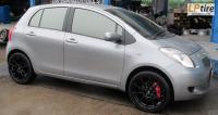 Toyota Yaris + ล้อแม็ก Lenso Project-D Spec B 17นิ้ว สีดำด้าน + YOKOHAMA EARTH-1 205/45-17