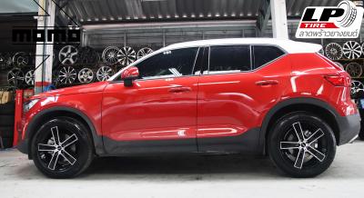 #VOLVO#XC40 จัดล้อแท้ #MOMO H546T STRIKE2 18x8 ET45 5x108 #ดำเงาขลิปเงิน ใส่ยางเดิมยังสวยลงตัว แบบหล่อของรถลูกค้าขึ้นที่เดียวหรูมาก