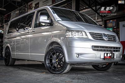 รถ - Volkswagen Caravelle ล้อแม็ก - K-speed ลายBBS #FIR-567 #FlowForming สเปค - 18x9.5 ET35 5x120 ดำด้าน รัดยาง - DUNLOP MAXX 050 เบอร์- 245/50-18