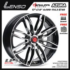 Xล้อแม็ก LENSO Samurai Azura (SCA) 17นิ้ว สีดำหน้าเงา