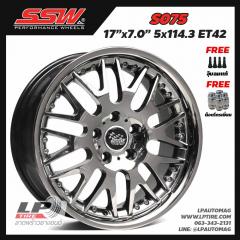 ล้อแม็ก SSW Mesh (S075) 17นิ้ว สีBlack Chrome