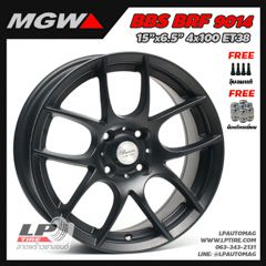 SALES แม็ก MGW ลาย BBS BRF (9014) 15นิ้ว สีดำด้าน