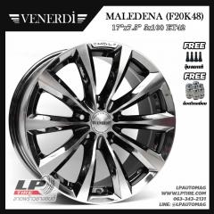 ล้อแม็ก Venerdi MADELENA(F20K48) 17นิ้ว สีBLACK โครเมี่ยมหน้าเงา