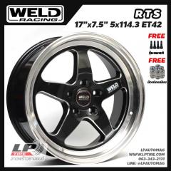 แม็ก WELD RTS 17นิ้ว สีดำหน้าเงาขอบเงา