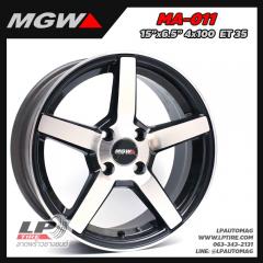 ล้อแม็ก MGW ลาย CV3 MA011 15นิ้ว สีดำหน้าเงา