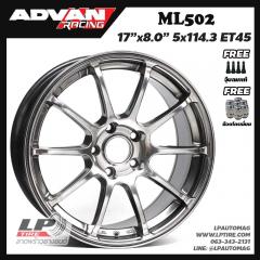 แม็ก ADVAN Racing ML502 17นิ้ว สีHyper Black