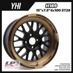 Xแม็ก YHI ลาย BBS H189 15นิ้ว สีดำขอบชา