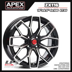 Xล้อแม็ก APEX (ZX116) 15นิ้ว สีดำหน้าเงา