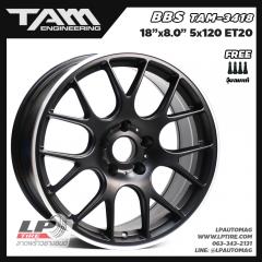 ล้อแม็ก TAM ลาย BBS Motor Sport (TAM3418) 18นิ้ว สีดำขอบเงา