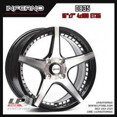 ล้อแม็ก INFERNO 0835 15นิ้ว สีดำหน้าเงา