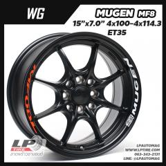 Xล้อแม็กลาย MUGEN MF8 (WG) 15นิ้ว สีดำด้าน