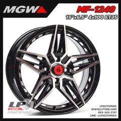 xแม็ก MGW MF-1249 15นิ้ว สีดำหน้าเงาอันเดอร์คัตเงิน