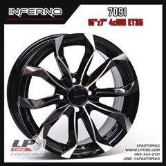 Xล้อแม็ก INFERNO 7091 15นิ้ว สีดำหน้าเงา