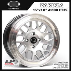 ล้อแม็ก OASIS YAKUZA 15นิ้ว สีHS ขอบเงา