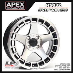 X ล้อแม็ก APEX HS032 (หมด) 15นิ้ว สีดำหน้าเงา