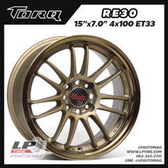 X ล้อแม็ก TORQ RE30 by Lenso 15นิ้ว สีCooperยิงทราย ขอบเงา