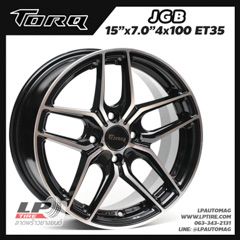 ล้อแม็ก TORQ JGB by Lenso 15นิ้ว สีดำเงาหน้าเงา