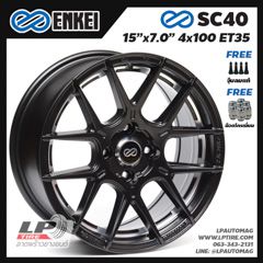 ล้อแท้ ENKEI SC40 15นิ้ว สีดำอันเดอร์คัตเงิน