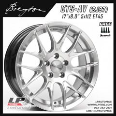 ล้อแม็ก BREYTON แท้ GTS-AV  SJ97 17นิ้ว สีHyper Silver อันเดอร์คัทเงิน