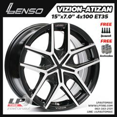 ล้อแม็ก LENSO VIZION - ATIZAN 15นิ้ว สีดำเงาหน้าเงา