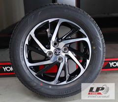 แม็กติดรถมือสองแท้ Toyota yaris 15” 15นิ้ว สีดำหน้าเงา