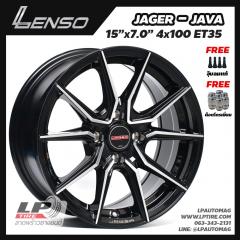 ล้อแม็ก LENSO JAGER JAVA (JAJ) 15นิ้ว สีดำหน้าเงา