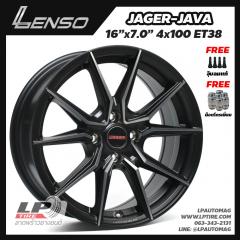 Xล้อแม็ก LENSO JAGER JAVA (JAJ) 16นิ้ว สีดำหน้าชา