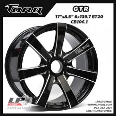 ล้อแม็ก TORQ GTR by LENSO 17นิ้ว สีดำมิงริ่งก้านเงิน