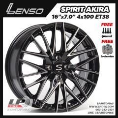 ล้อแม็ก LENSO SPIRIT AKIRA 16นิ้ว สีดำหน้าเงา