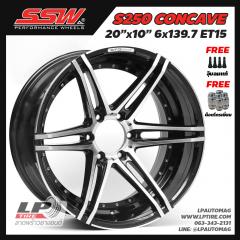 ล้อแม็ก SSW รุ่น S250 CONCAVE 20นิ้ว สีดำหน้าเงา