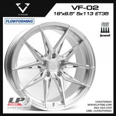 ล้อแม็ก VAGE Wheels รุ่น VF02 FlowForming 8.5kg 18นิ้ว สีHS หน้าเงา