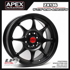 ล้อแม็ก APEX ZX136 15นิ้ว สีดำด้าน