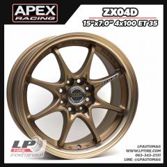 X ล้อแม็ก APEX ZX04D 15นิ้ว สีน้ำตาลไหม้