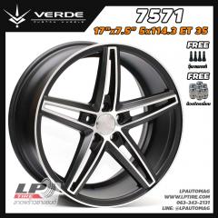 ล้อแม็ก VERDE ลาย VOSSEN CV5 (7571) 17นิ้ว สีดำหน้าเงา