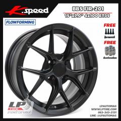 ล้อแม็ก K-speedลายBBS FIR-201 FlowForming 5.30kg 15นิ้ว สีดำด้าน